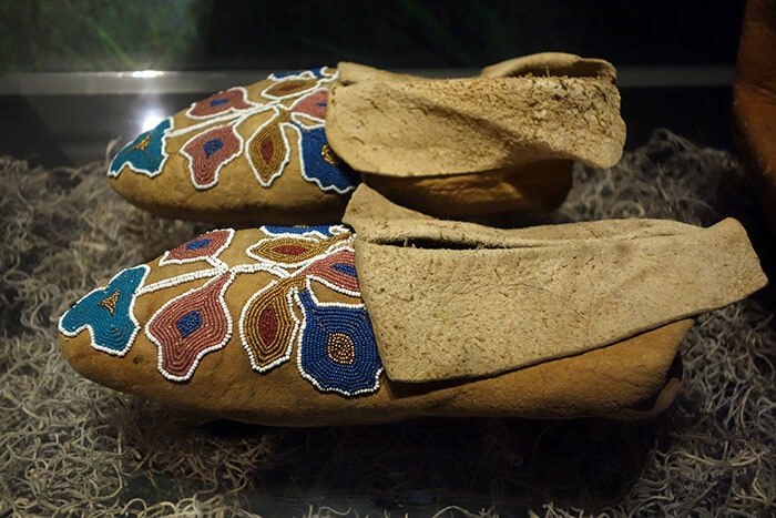 Cherokee moccasins, c. 1840 - Bata Shoe Museum, Toronto