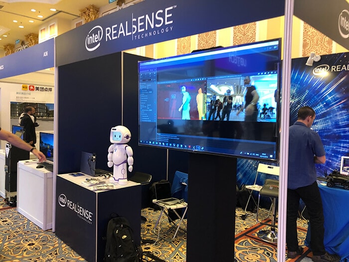 Intel RealSense Viewer with OpenVINO at IROS 2019, Macau