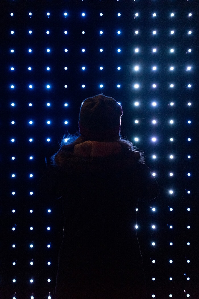 People interacting with the Lucid Installation, photo courtesy Timothy Niou