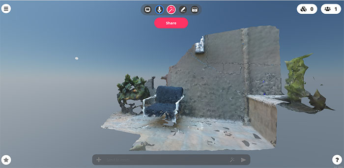 The final 3D scanned environment using Dot3D Pro