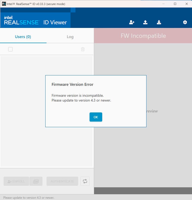 rsid-viewer, configuration, facial authentication